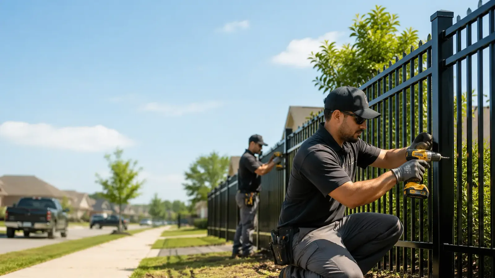 Metal Fence Installation in Cement, OK